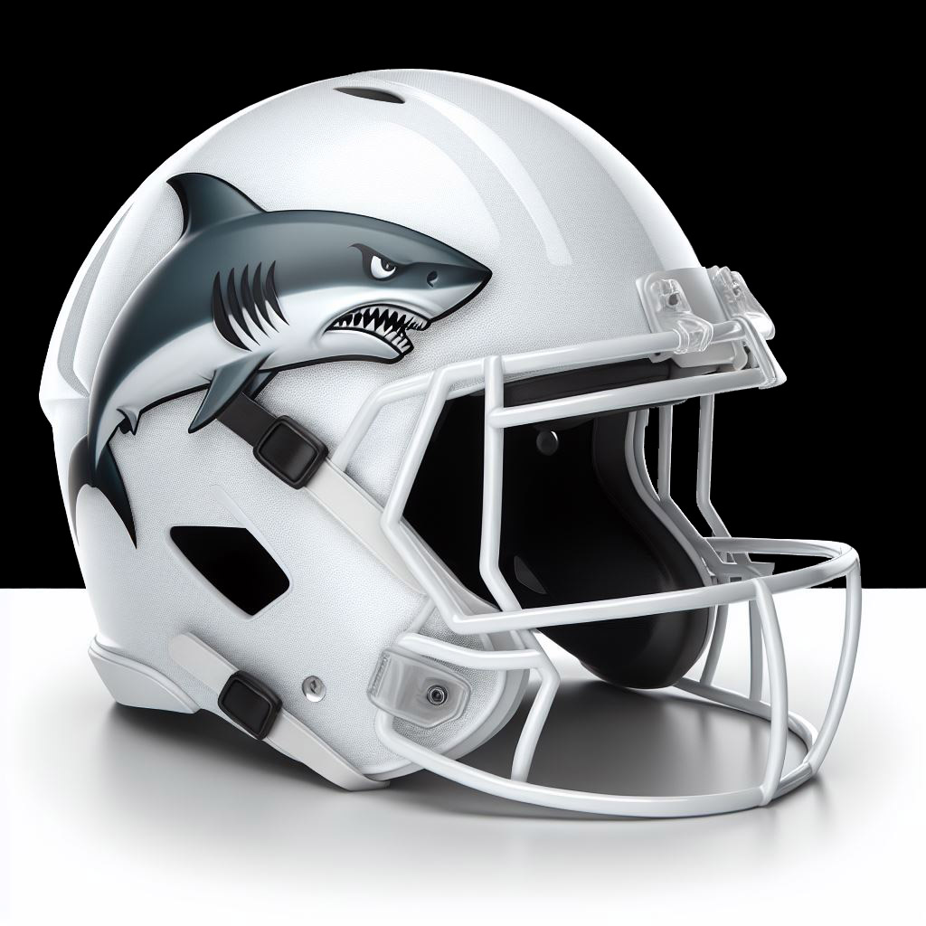 white football helmet